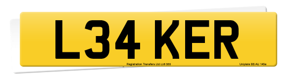 Registration number L34 KER